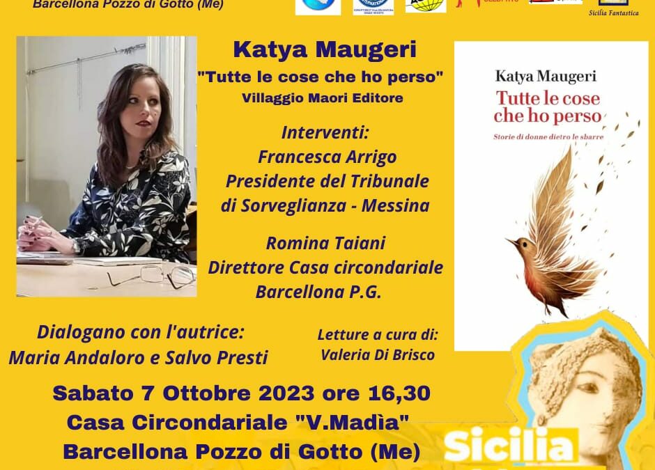 Barcellona PG. Spazio letterario nella Casa circondariale a cura di Sicilia Mater e presentazione di “Tutte le cose che ho perso”