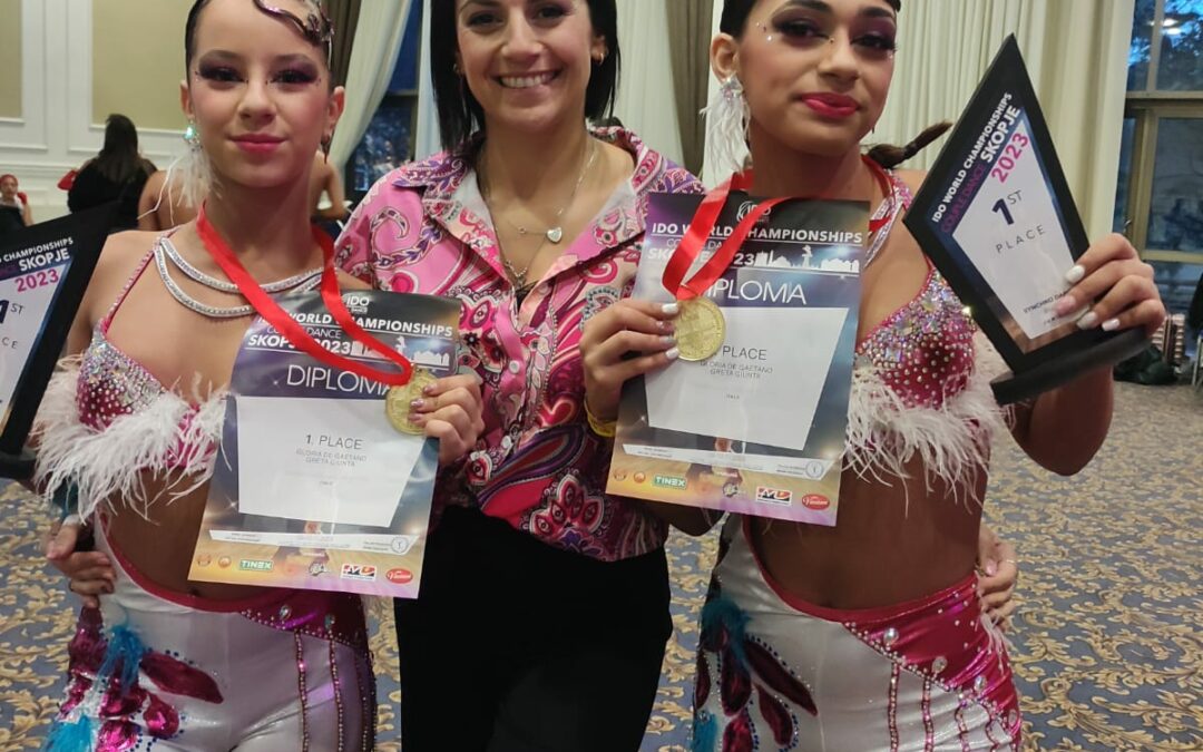 Rodì Milici. La Dance Queen trionfa con Gloria De Gaetano e Greta Giunta all”Ido World Championship’