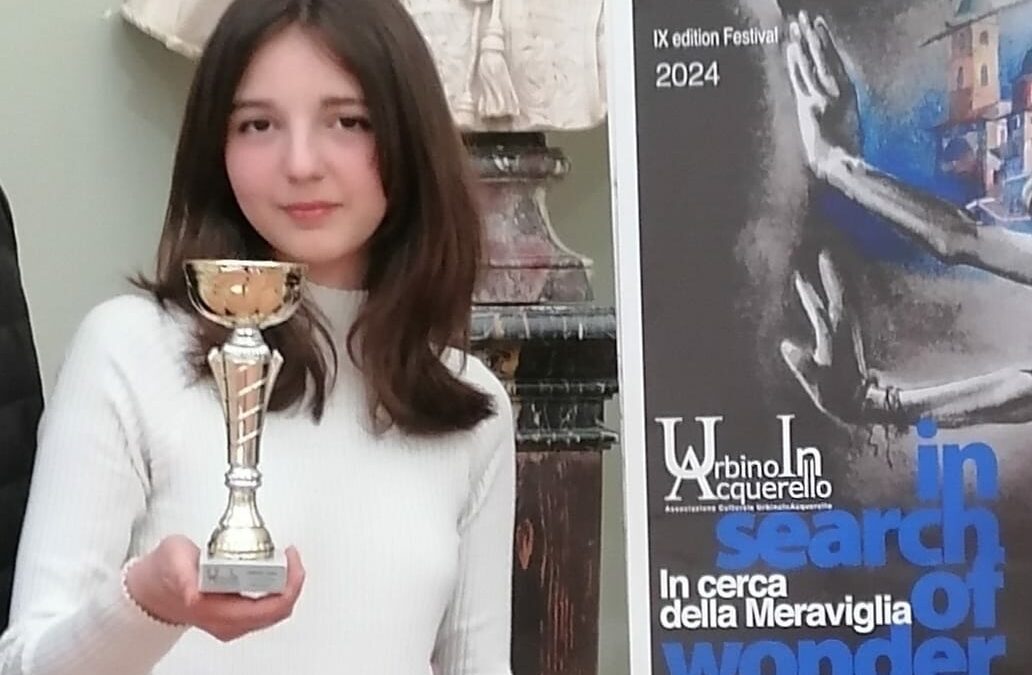 Orgoglio per l’I. C. Capuana: l’alunna Giulia Mazzeo vince al  Concorso “In cerca della meraviglia” – Festival UrbinoInAcquerello 2024 sez. Scuola 