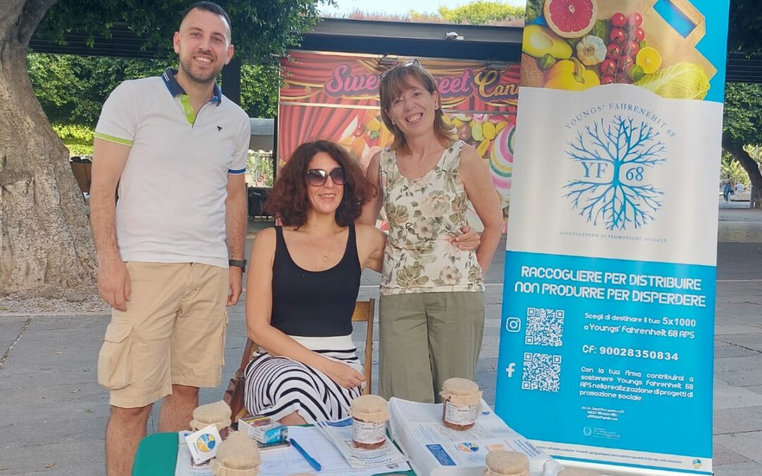 L’associazione Youngs Fahrenheit 68 in piazza per promuovere solidarietà e lotta allo spreco. Panarello: “Con il progetto Good Life lavoriamo per rafforzare l’economia circolare”