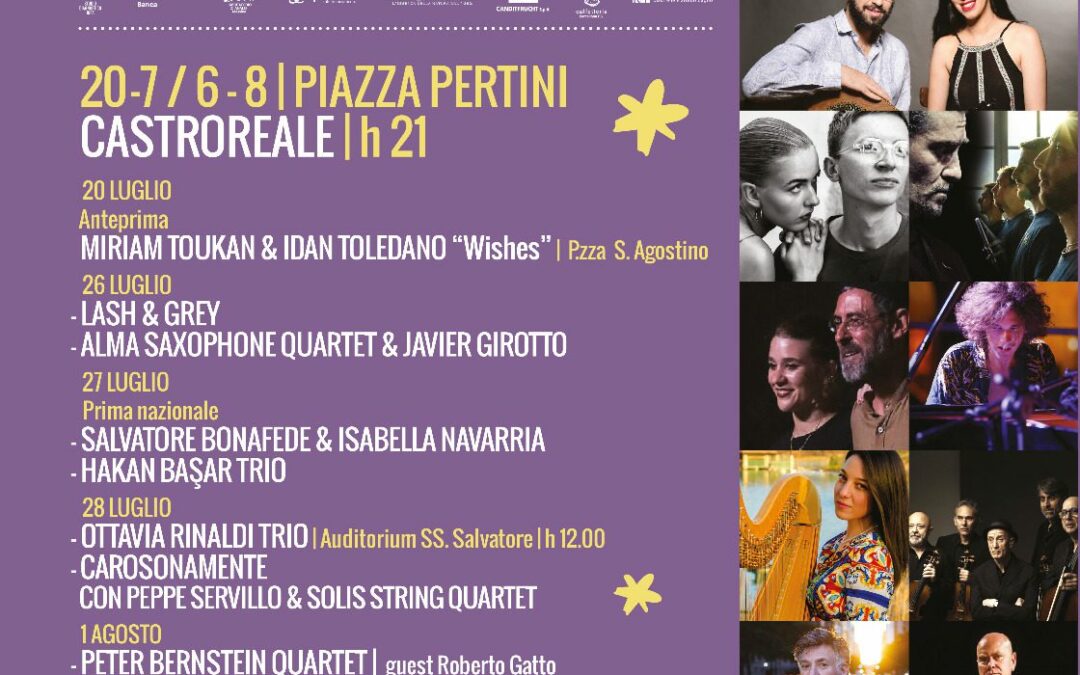 Al via la XXIV edizione del Castroreale jazz festival, con artisti di fama nazionale e internazionale