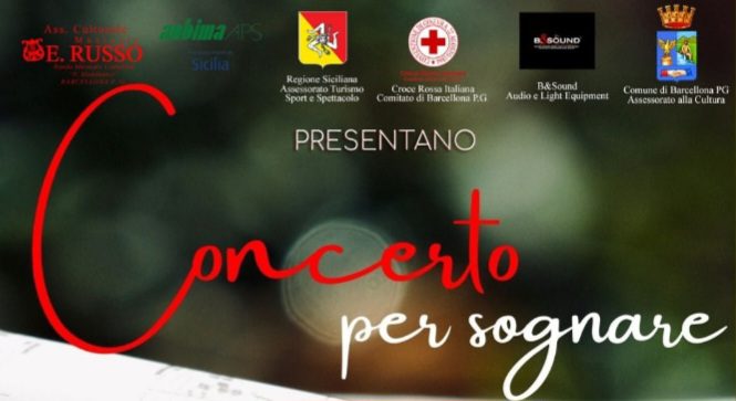 Barcellona PG. La Croce Rossa presenta l’evento “Concerto per Sognare” con la Banda “P. Mandanici” a Piazza delle Ancore