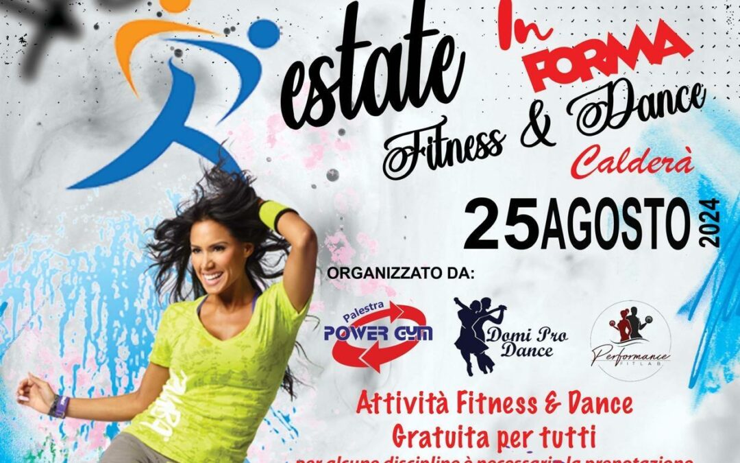 Barcellona PG. “Restate in Forma Fitness e Dance”, domenica 25 agosto a Piazza delle Ancore di Calderà