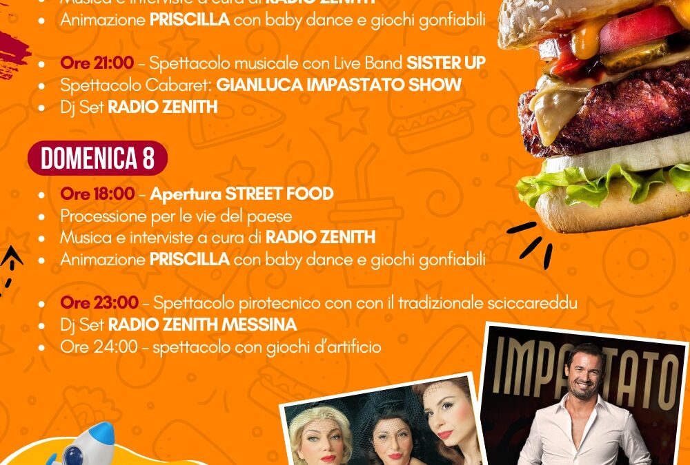 Il Comune di Alì ospita lo StraFood Fest di Etnazar: tre giorni di degustazioni, eventi musicali e intrattenimento