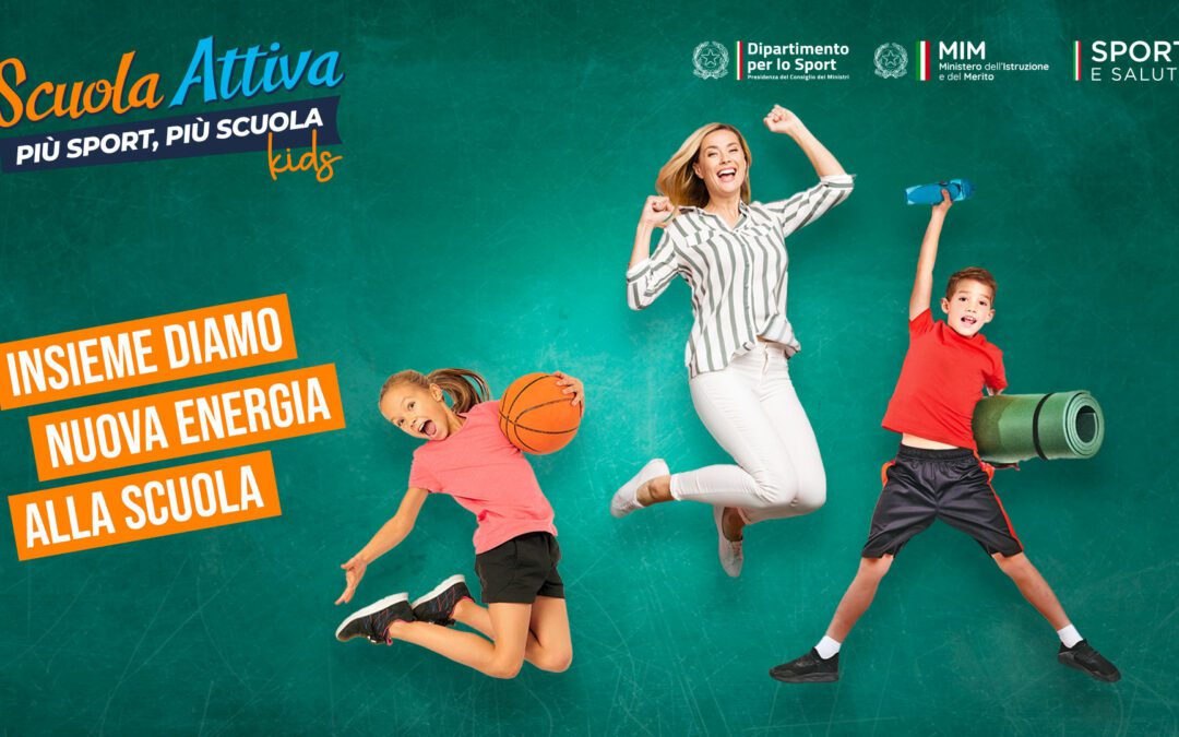 Riparte il progetto “Scuola Attiva”, al via le candidature per gli aspiranti Tutor Sportivi Scolastici