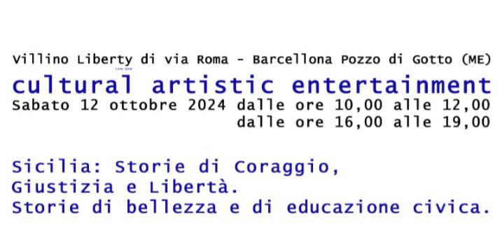 Barcellona PG. “Cultural Artistic Entertainment” di Andrea Cristelli per la 20^ Giornata del Contemporaneo al Villino Liberty