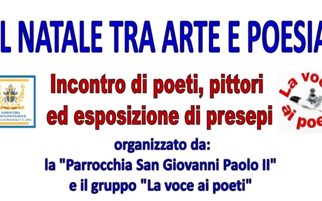 Barcellona PG. “Il Natale tra Arte e Poesia” nel Salone della Parrocchia di Portosalvo 